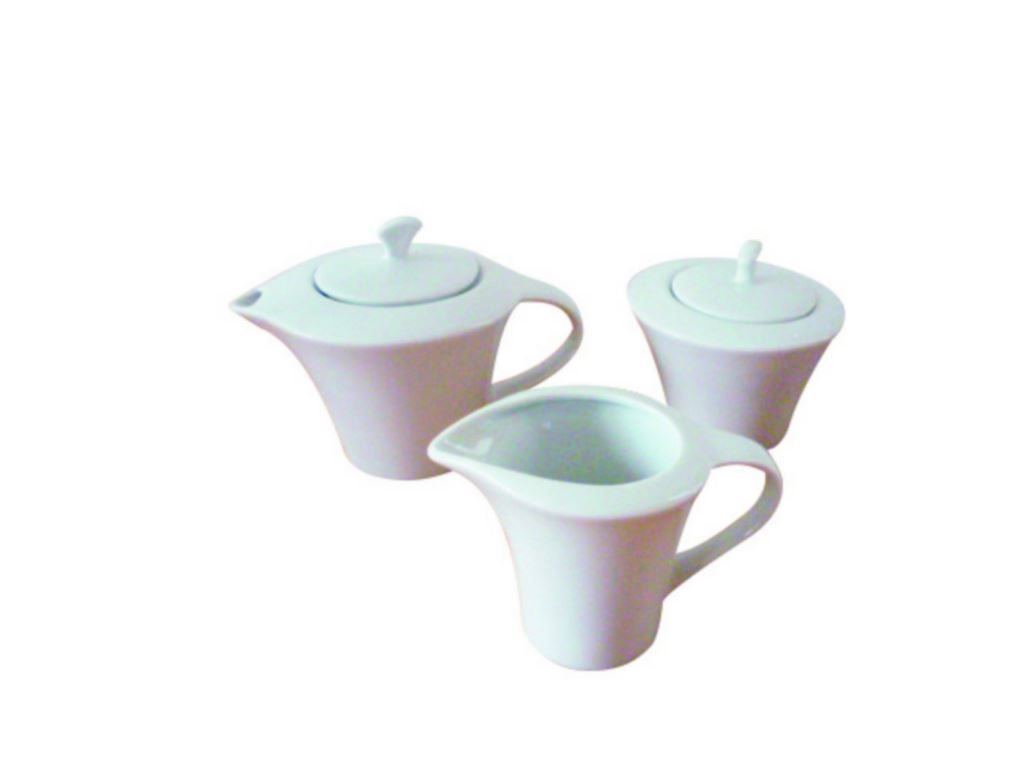 Théière porcelaine Asymétrique 40cl - GAFIC - A l'unité