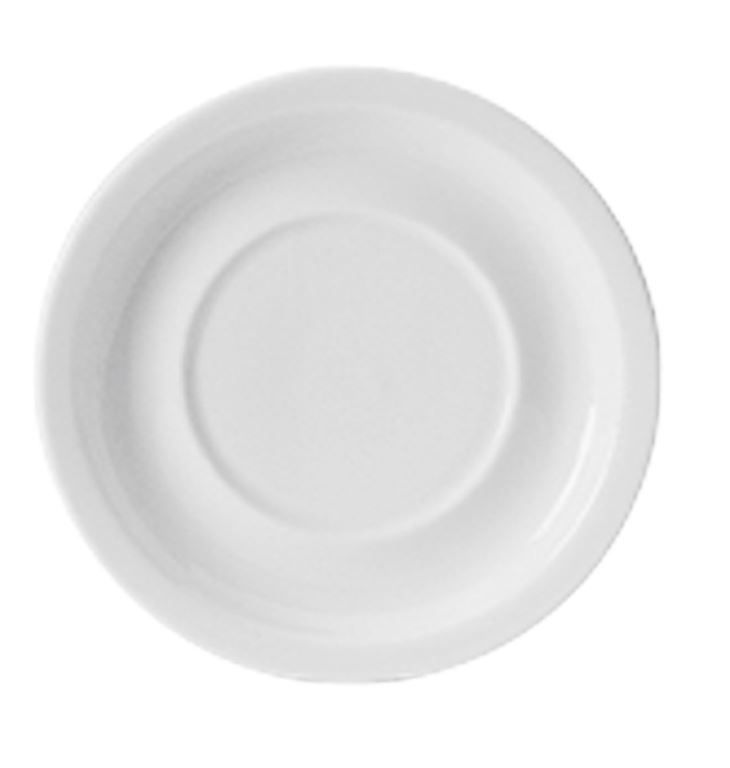 Soucoupe déjeuner porcelaine Uniset 16cm - DEGRENNE - Carton de 5