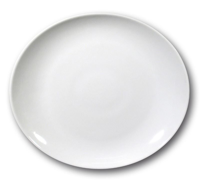 Assiette à steak porcelaine Tivoli 30,5x28,5cm - SATURNIA - Carton de 6