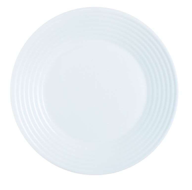 Assiette plate verre trempé Stairo 25cm - ARCOROC - Carton de 24