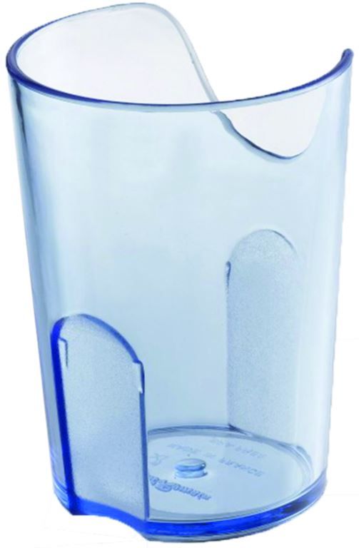 Gobelet copolyester découpe nasale 16cl bleu - SAINT ROMAIN - Carton de 25