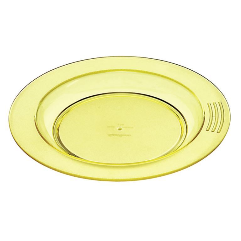 Assiette 1/2 creuse copolyester 18cm jaune - SAINT ROMAIN - Carton de 30