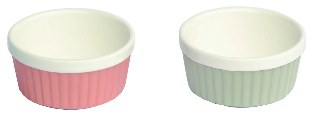 Ramequin porcelaine couleurs assorties 10cm - GAFIC - Carton de 12