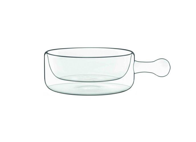 Cocotte verre thermique avec anse 11,3cm 25cl - LUIGI BORMIOLI - Boite de 2