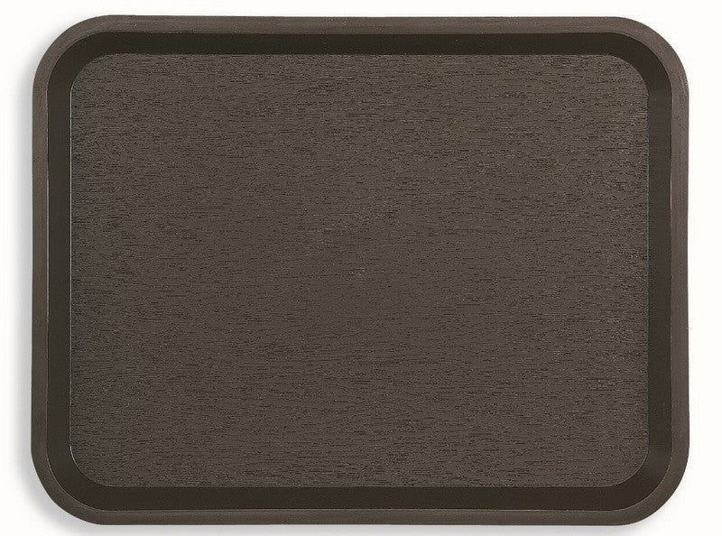 Plateau PP Fast Food 35x27cm marron - PLATEX - Carton de 45