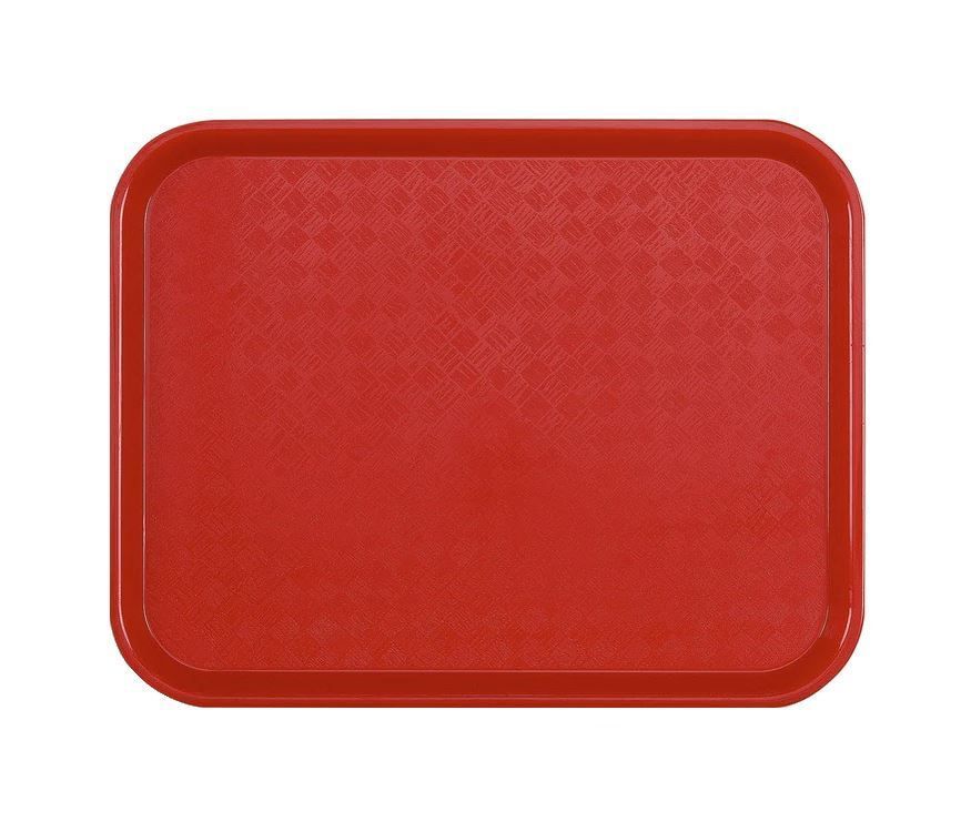 Plateau Acer PP 46x36cm rouge - PLATEX - Carton de 40