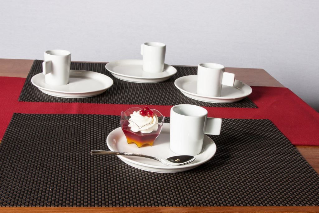 Soucoupe café gourmand porcelaine Kayan 16cm - GAFIC - Carton de 12