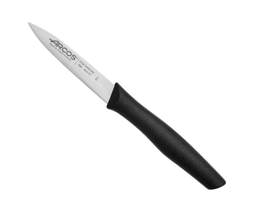 Couteau office inox manche PP noir 8,5cm - ARCOS - A l'unité