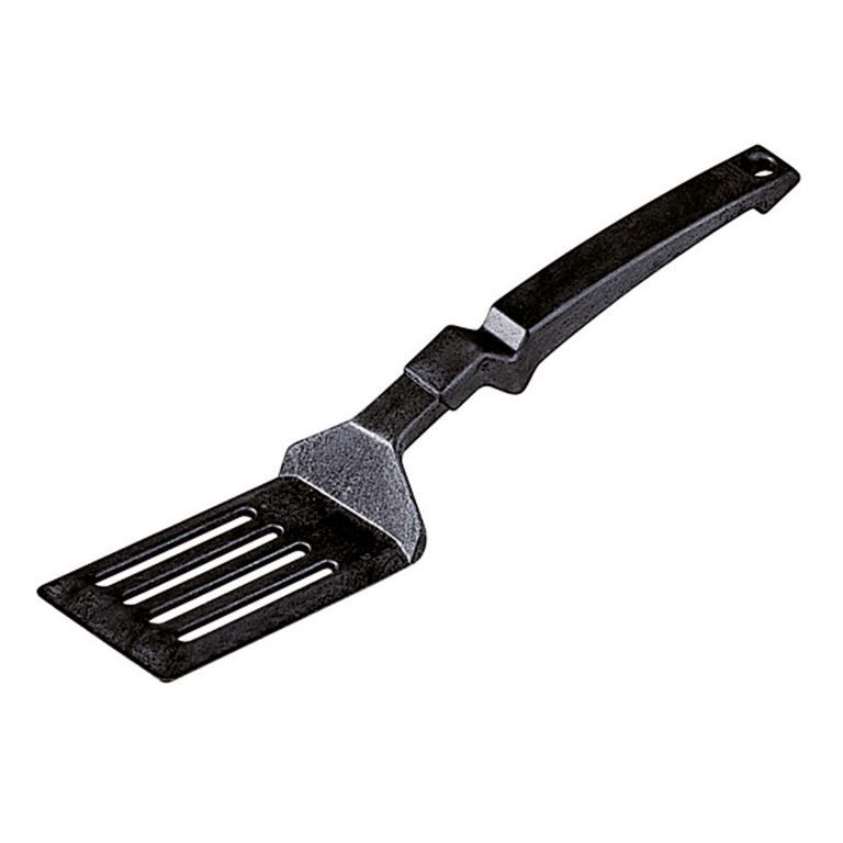 Spatule cuisson perforée composite noire Larg. 7cm - SAINT ROMAIN - A l'unité