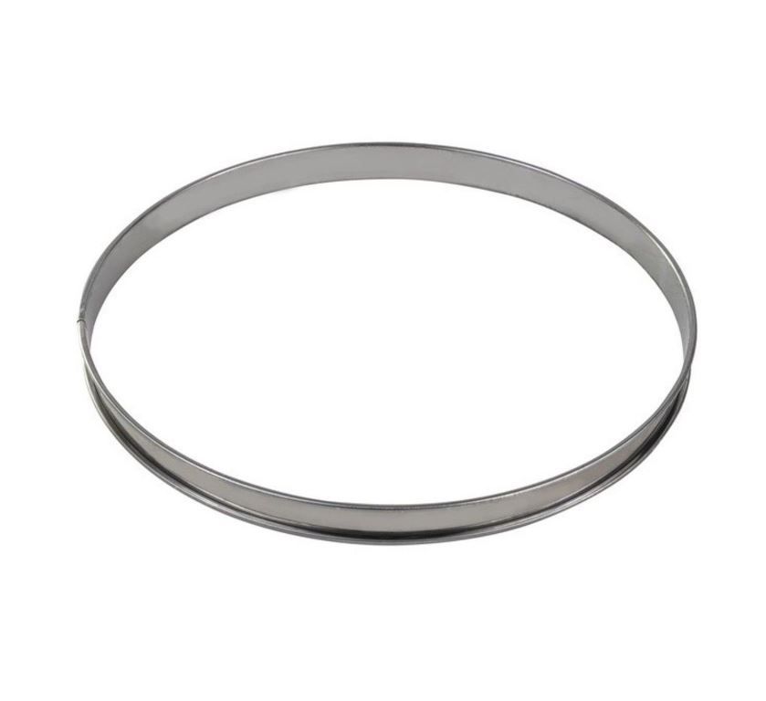 Cercle tarte inox 32cm H20mm - GOBEL - A l'unité