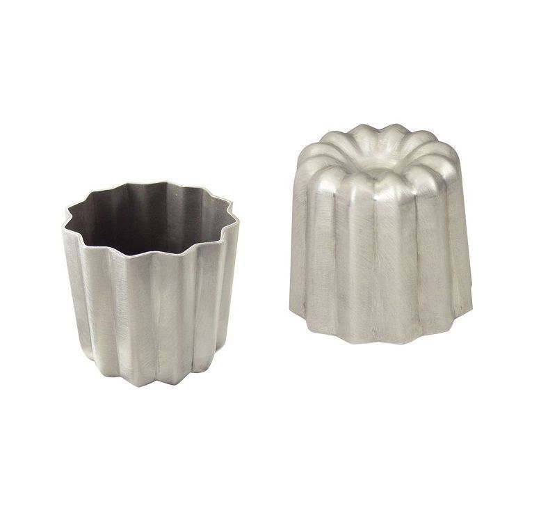 Moule canelé bordelais aluminium anti adhésif - GOBEL - Carton de 6