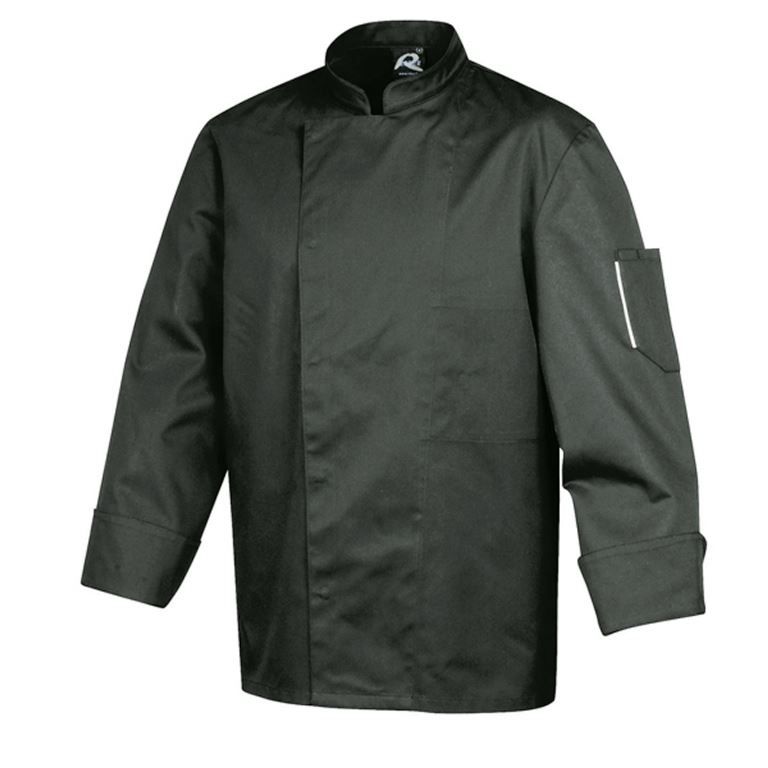 Veste mixte polycoton noire manches longues Nero - ROBUR - A l'unité