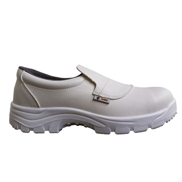 Mocassin de sécurité microfibre blanc Sterne S2 SRC T.35/49 - REBORN SAFETY - Paire