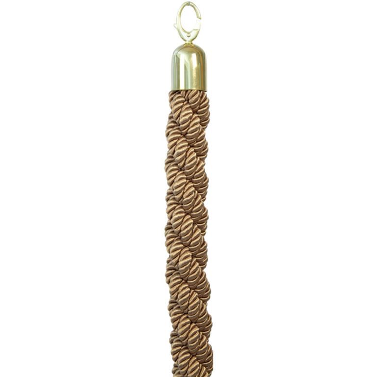 Corde tressée pour poteau classique bronze 150cm - VERMES - A l'unité