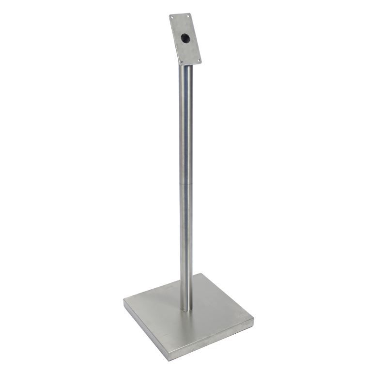 Ensemble pied + socle carré pour menu LED - VERMES - A l'unité