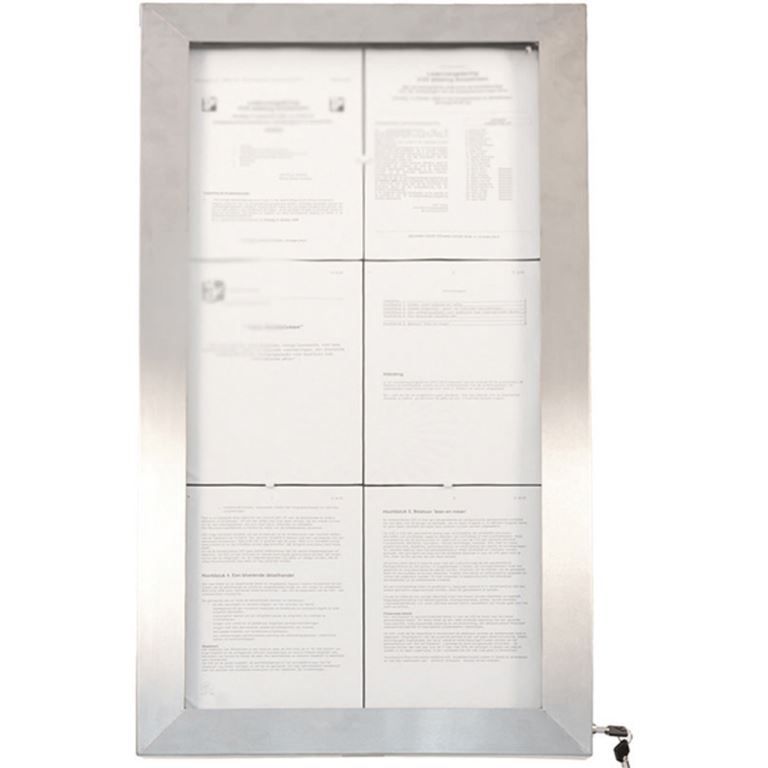 Porte menus LED 99x52cm 6 formats A4 - VERMES - A l'unité