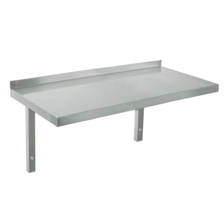 Étagère inox murale adossée 1 niveau 1000x300mm - AMM - A l'unité