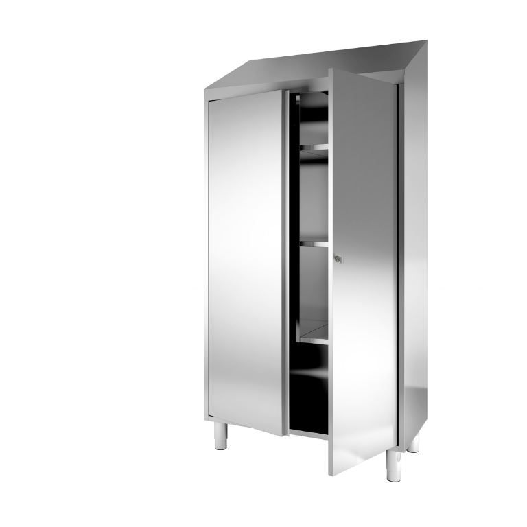 Armoire entretien inox porte battante 1000x500x2050mm - INOX E INOX - A l'unité