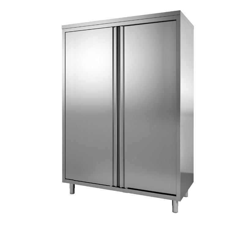 Armoire rangement inox porte battante 1000x600x2000mm - INOX E INOX - A l'unité