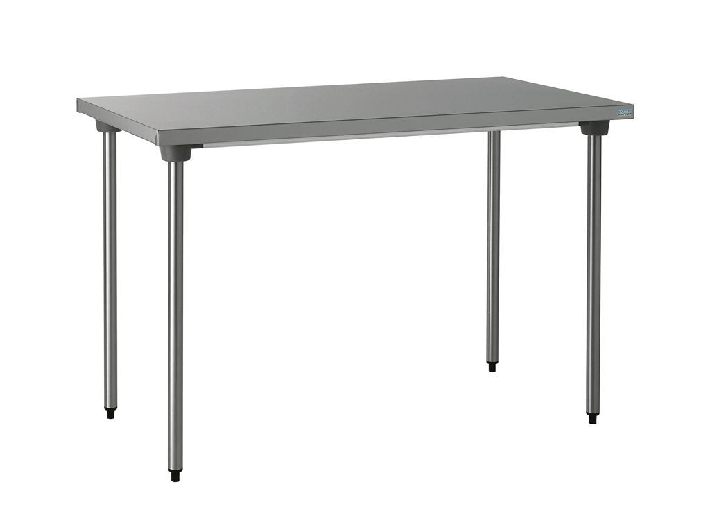 Table inox centrale sans étagère 1400x700x900mm - TOURNUS - A l'unité