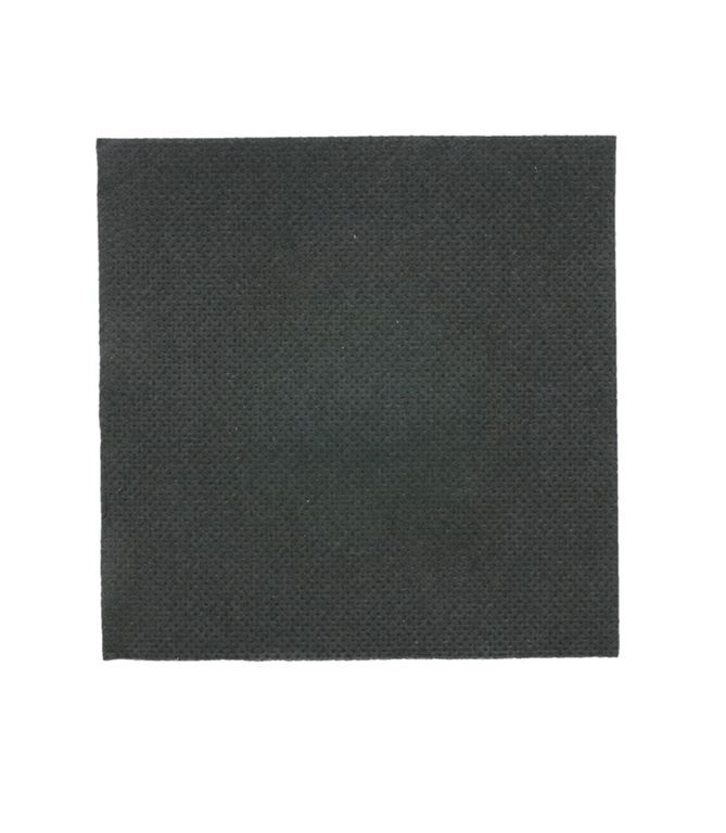 Serviette ouate double point 20x20cm noire - GDP - Carton de 2400