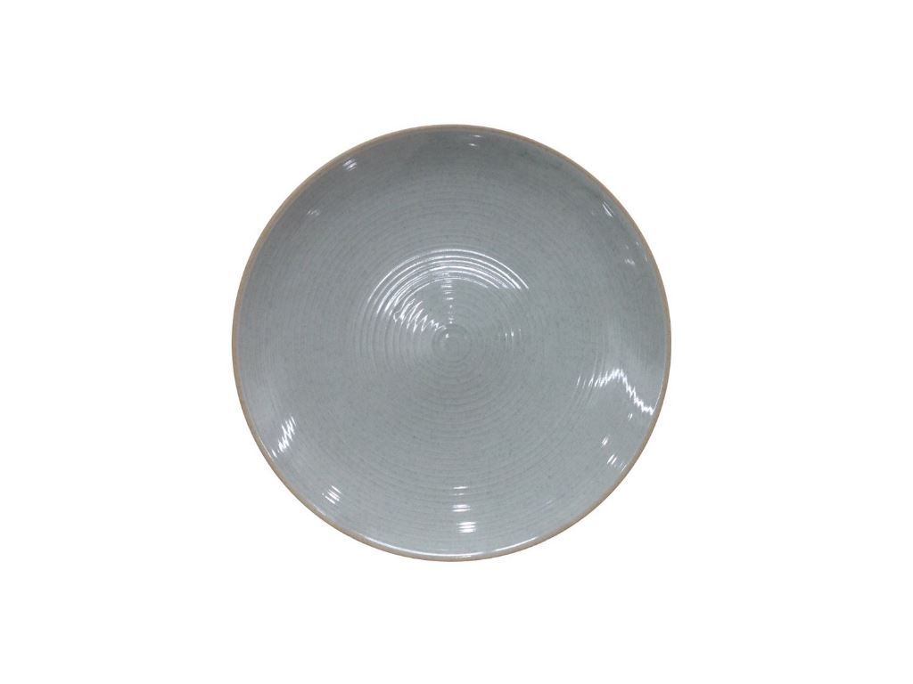 Assiette plate céramique Bali gris / taupe 16,3cm - GAFIC - Carton de 6