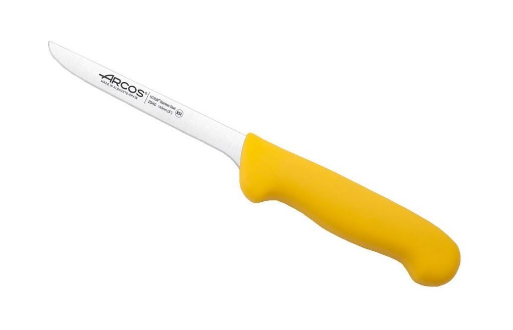 Couteau désosser professionnel manche jaune 13cm - ARCOS - A l'unité