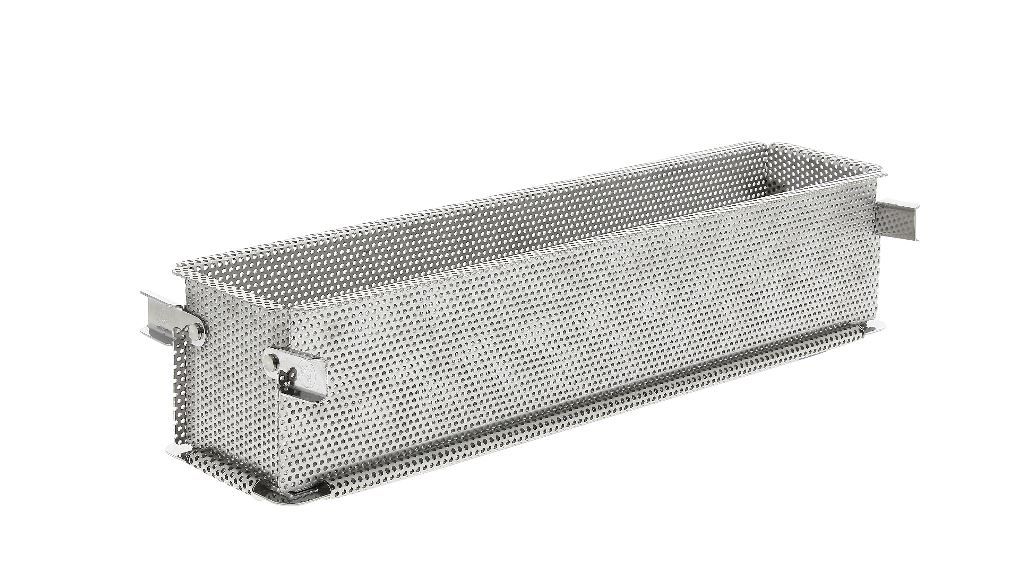 Moule à paté croûte pliable inox perforé 35x7x7,5cm - DEBUYER - A l'unité