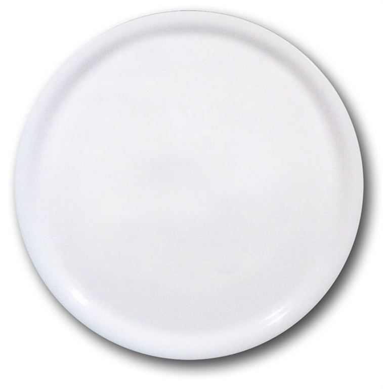 Assiette à pizza porcelaine Napoli blanc 33cm - SATURNIA - Carton de 6