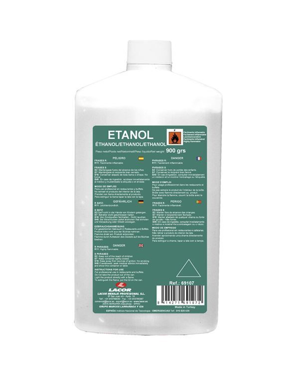 Alcool gélifié éthanol - LACOR - Flacon de 1l