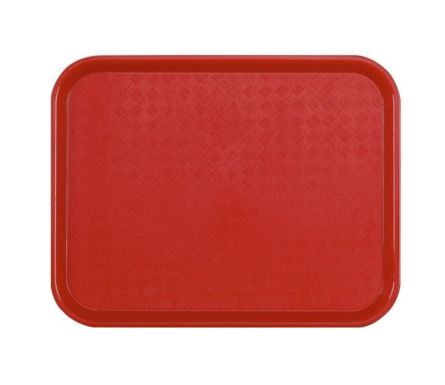 Plateau PP Manutention 60x40cm rouge - PLATEX - Carton de 20