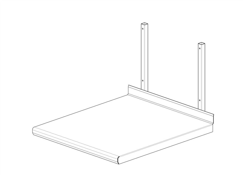 Etagère inox pour salamandre - TOURNUS - A l'unité