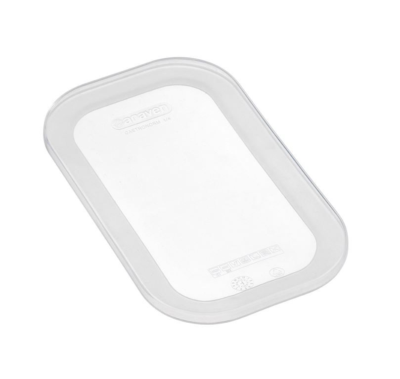 Couvercle silicone transparent GN 1/4 - ARAVEN - A l'unité