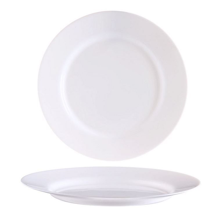 Assiette plate verre trempé Nova Aquitania 22,5cm - ARCOROC - Carton de 24