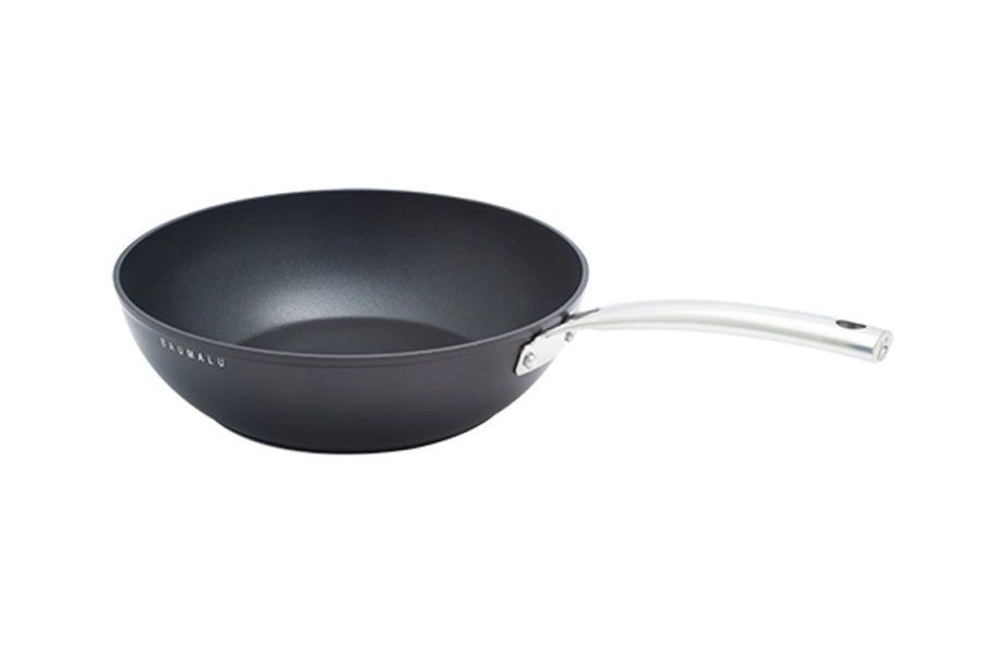 Poêle wok aluminium forgé anti adhésif 30cm - BAUMALU - A l'unité