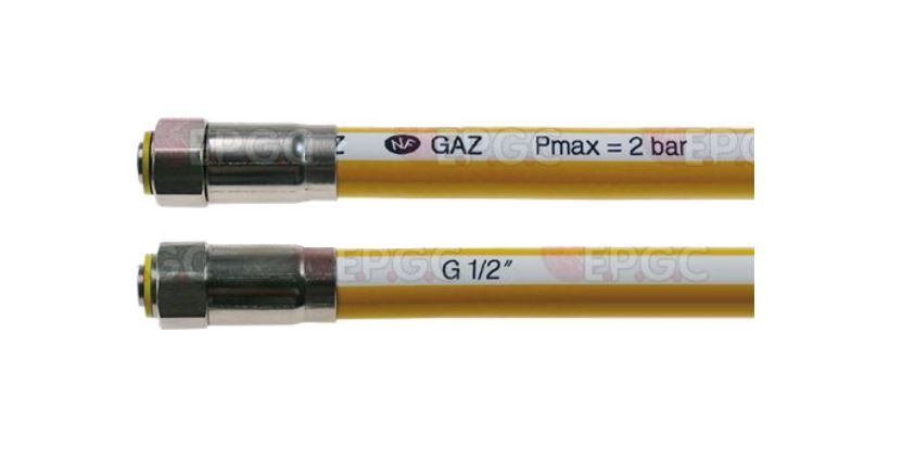 Tuyau flexible gaz 1,5m - EPGC - A l'unité