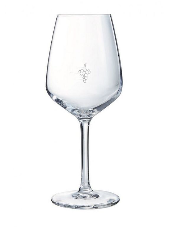 Verre à pied Vina Juliette 30cl avec 3 jauges Grappe - ARCOROC - Carton de 6