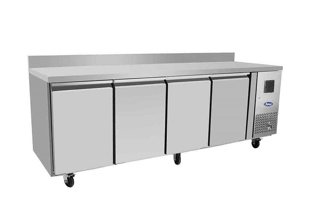 Table réfrigérée 4 portes avec dosseret GN 1/1 - ATOSA - A l'unité