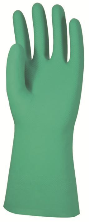 Gant protection chimique nitrile vert 33cm