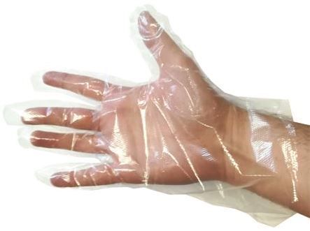 Gant jetable polyethylène transparent