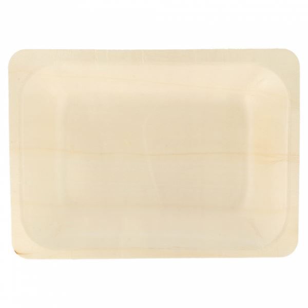 Assiettes bois rectangulaires