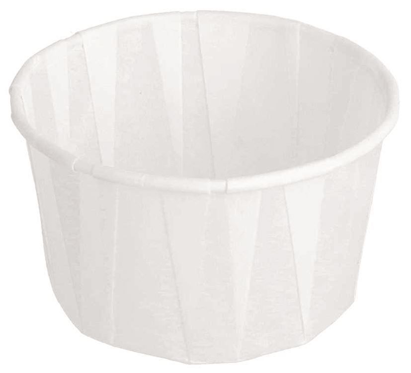 Pots papiers plissés blancs