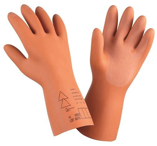 Gant protection électrique orange classe 00 36cm
