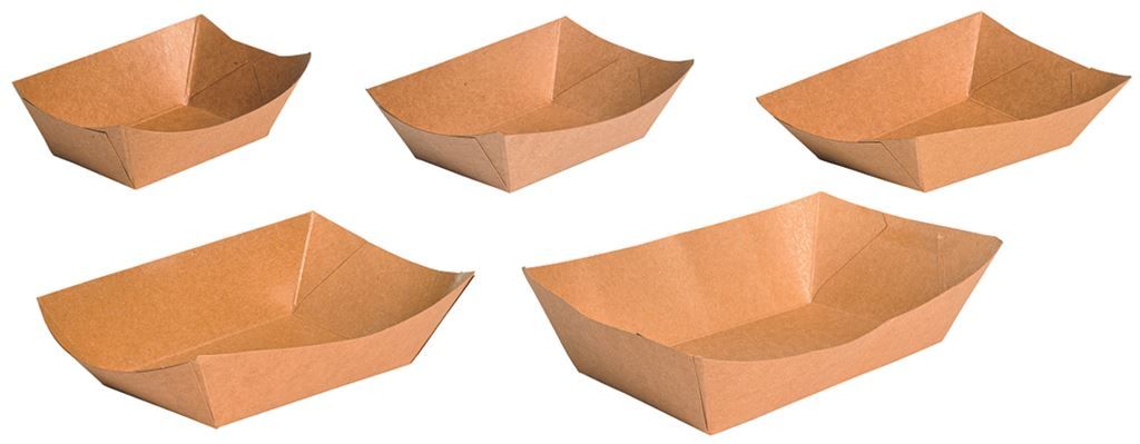 Barquettes carton kraft