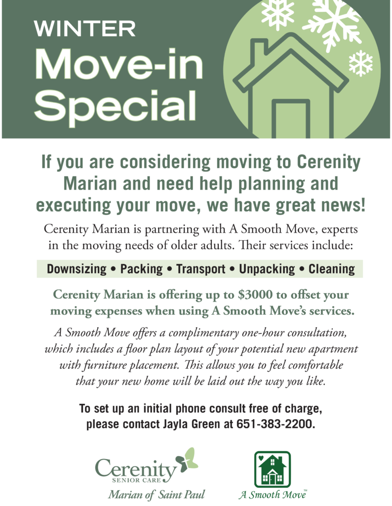 winter moving promo - call for details