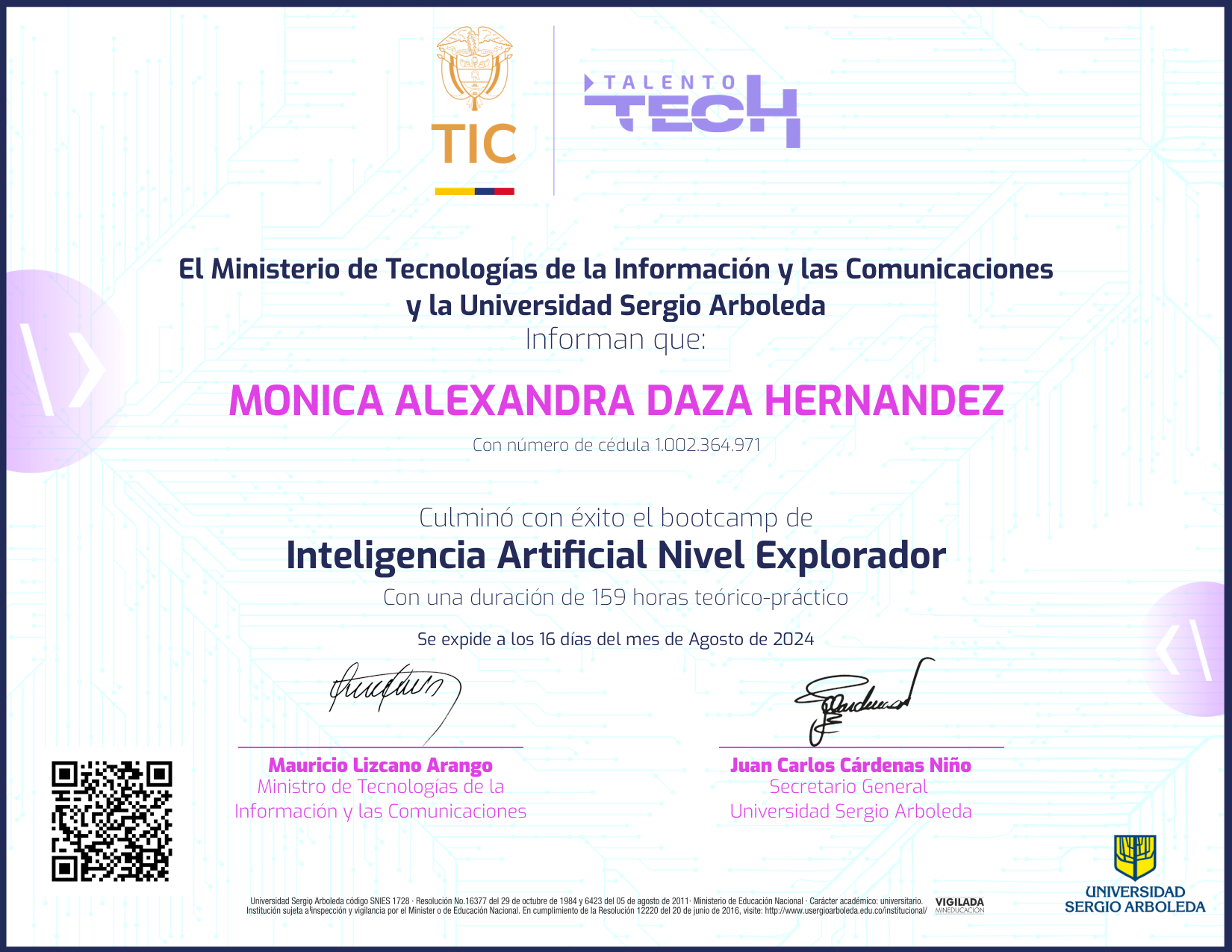 Inteligencia Artificial NFT on Algorand