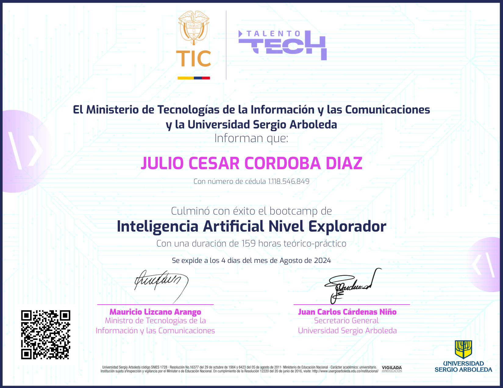 Inteligencia Artificial NFT on Algorand