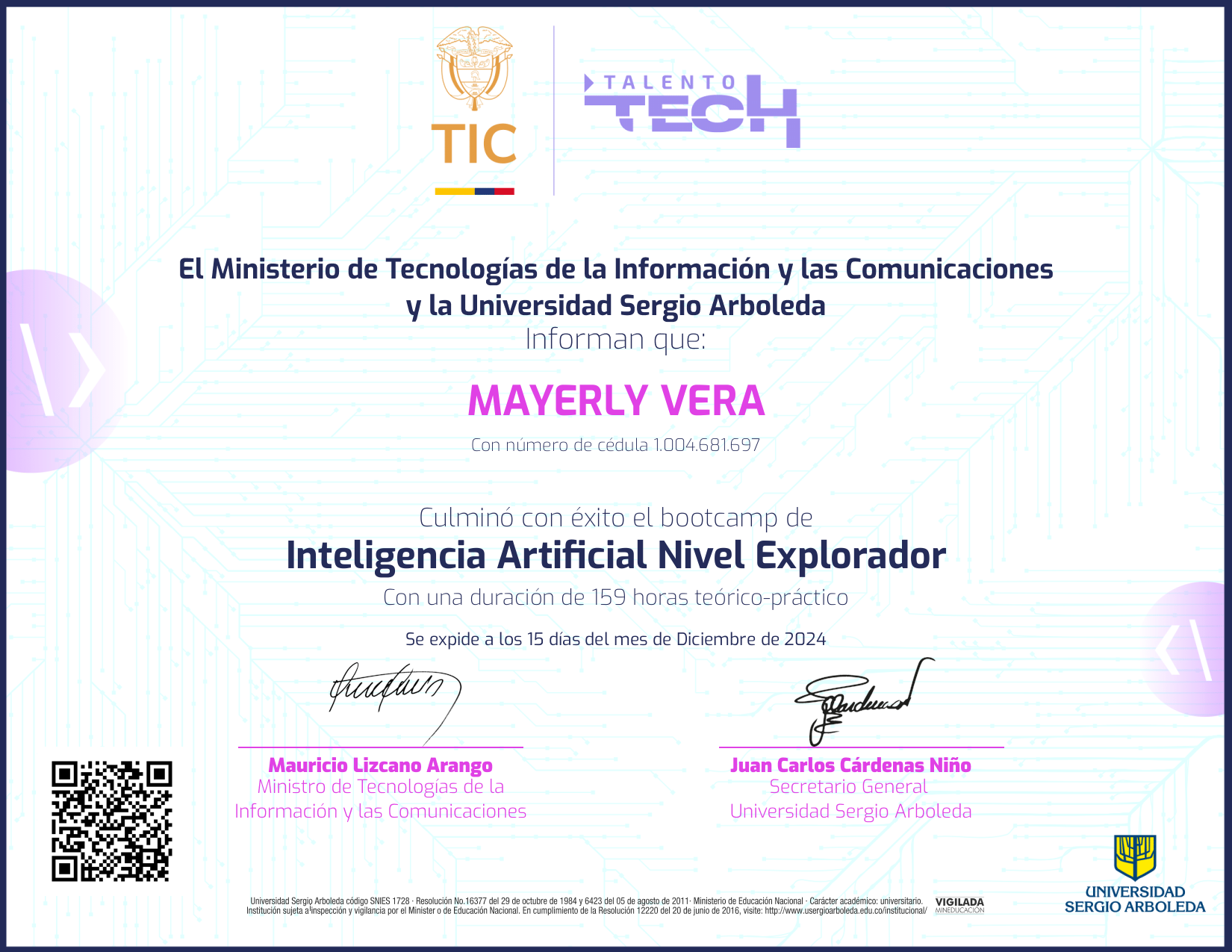 Inteligencia Artificial NFT on Algorand