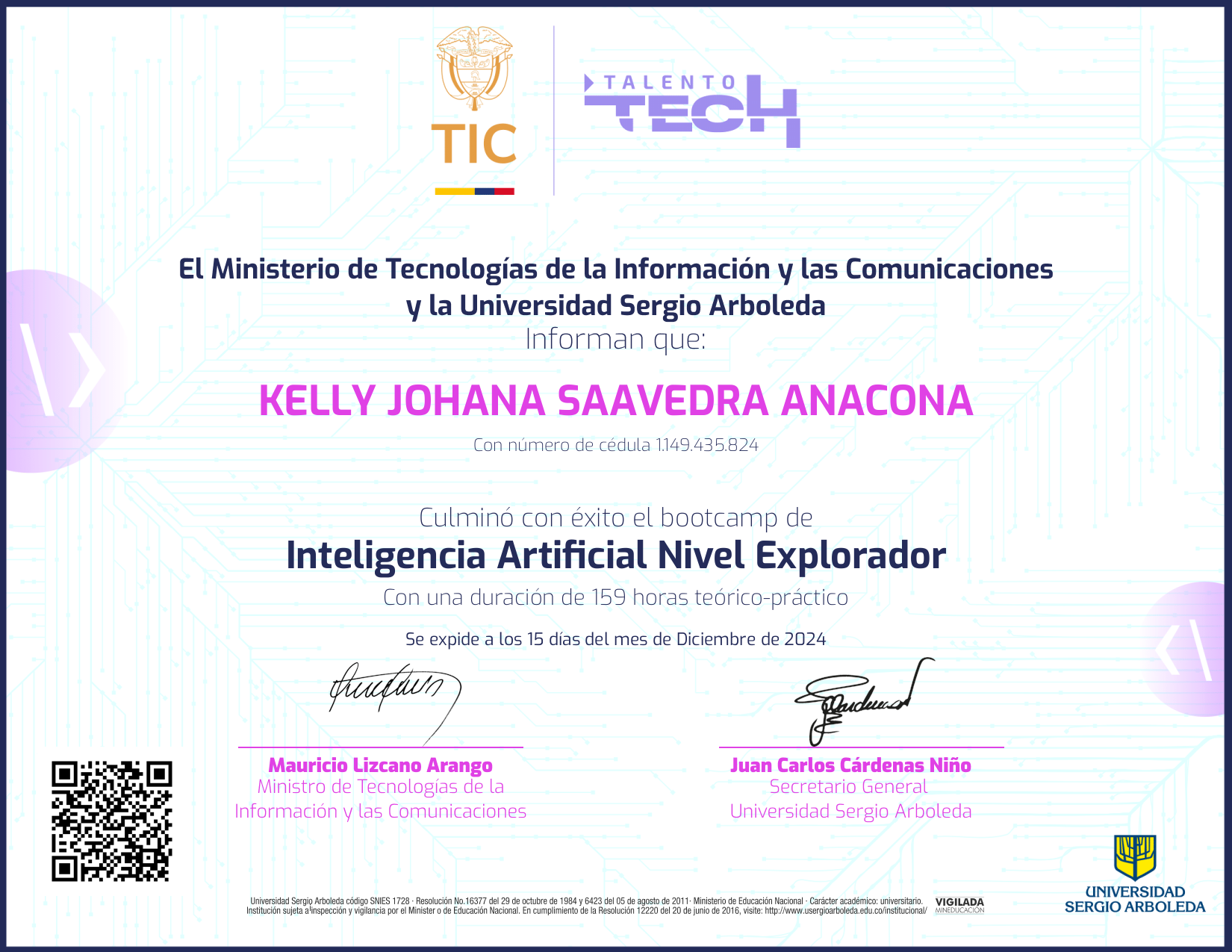 Inteligencia Artificial NFT on Algorand