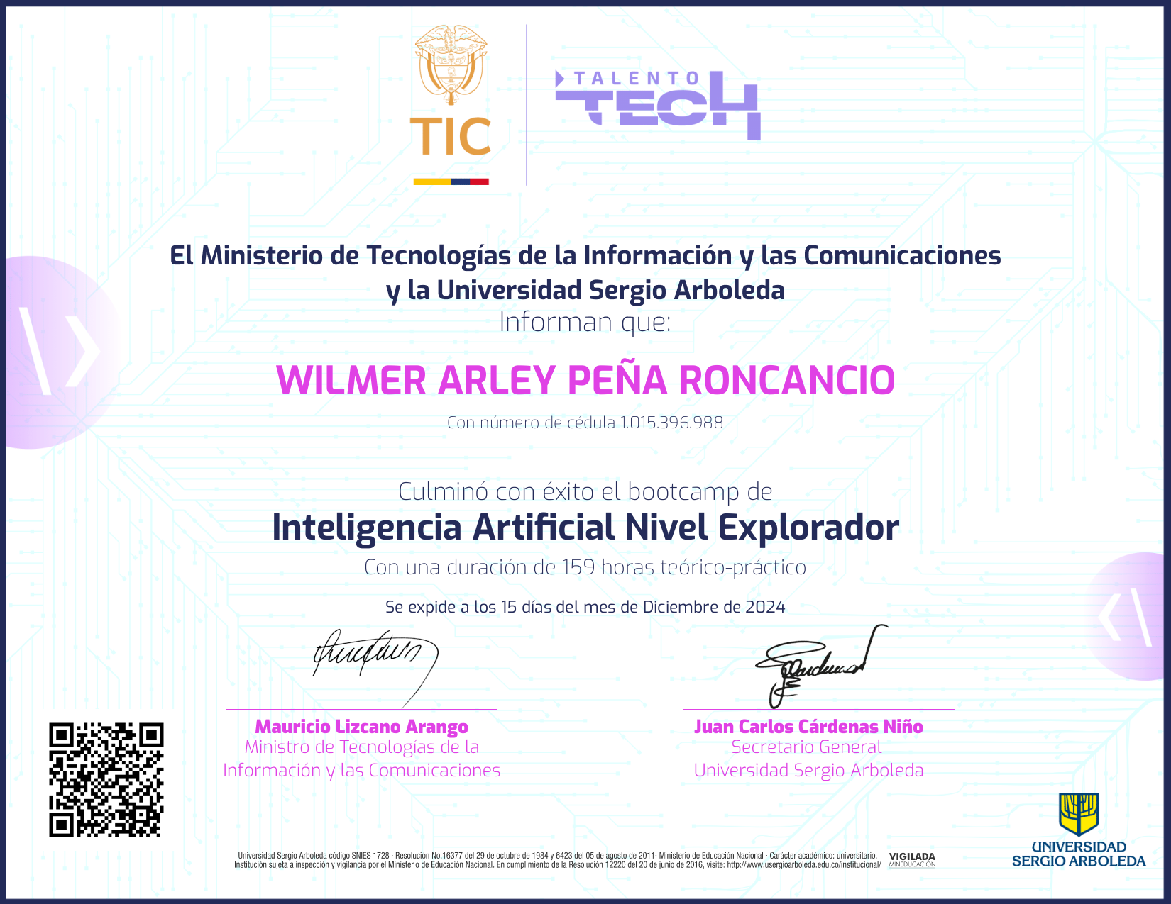 Inteligencia Artificial NFT on Algorand